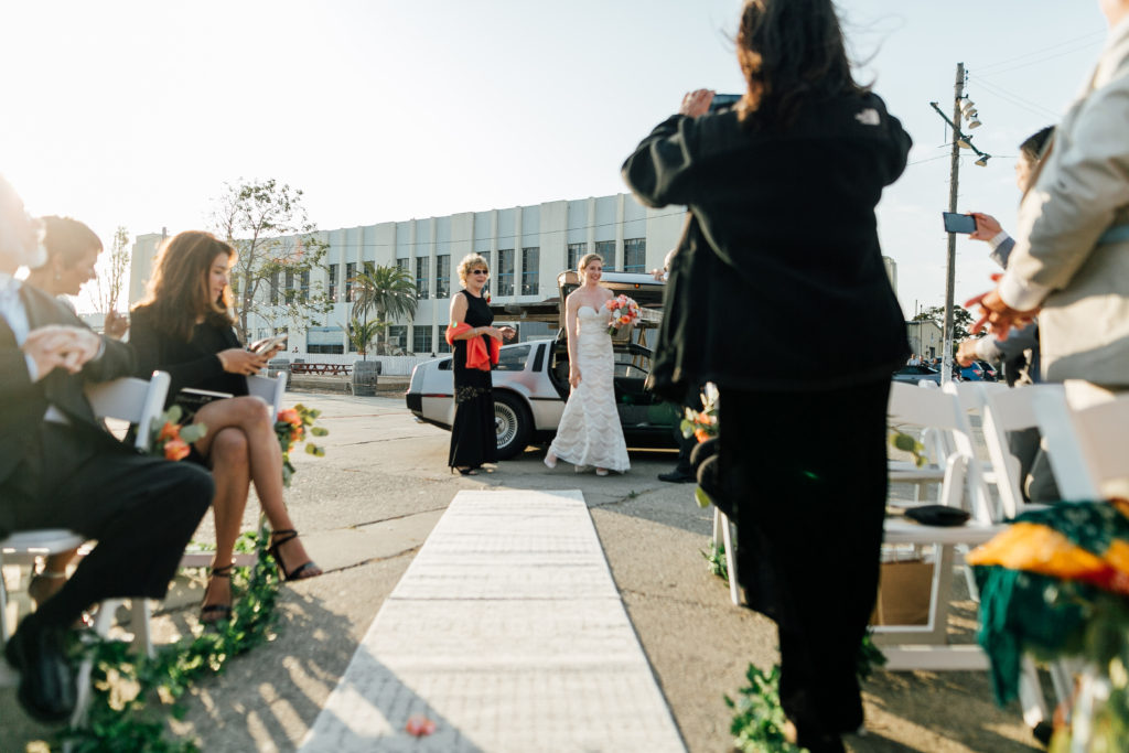 BRide enters ceremony on Bay Area Delorean